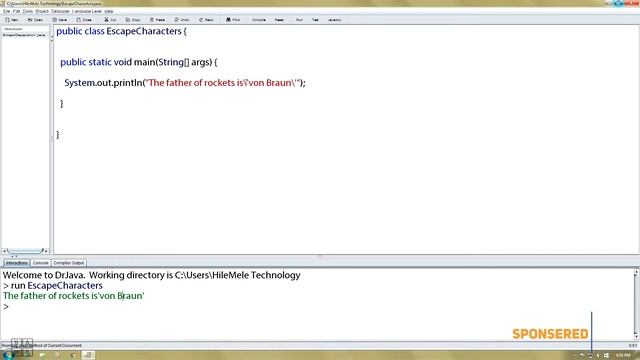 13,Escape Characters in Java(Amharic Tutorial)እስኬፕ ካራክተሮች (በአማርኛ) смотреть онлайн