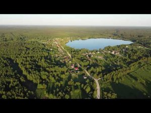 Деревня Озерки, Рязанская область, панорама с дрона.июнь 2022.