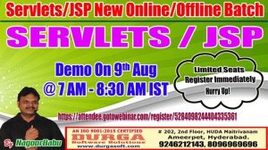 Servlets & JSP Online Training in DURGASOFT