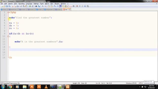 Logical operator in php