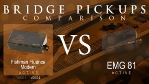 EMG 81 vs FISHMAN FLUENCE MODERN (ceramic) - Active Bridge Pickup Guitar Tone Comparison Demo
