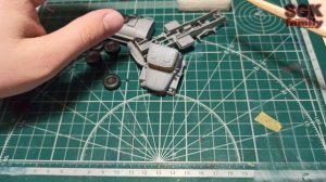 Сборка и покраска АТЗ-4-131 от ICM в масштабе 1/72 - Диорама своими руками - PoModelim