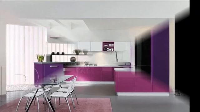 Сиреневая Кухня - дизайн 2018 / Lilac Kitchen Design / Lila Küchen смотреть онлайн