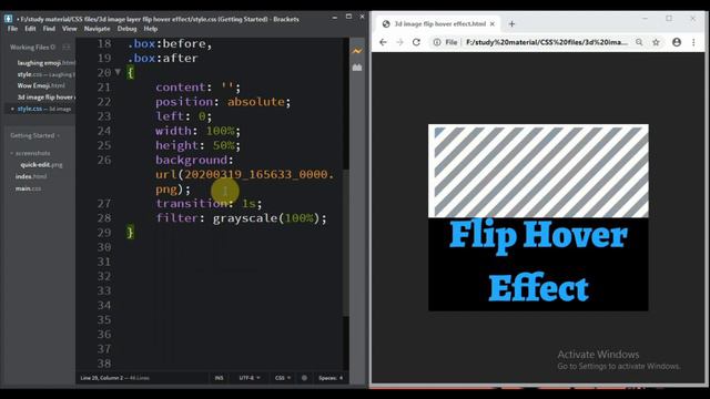 3D Image Flip Hover Effect || HTML & CSS3 || Full Tutorial