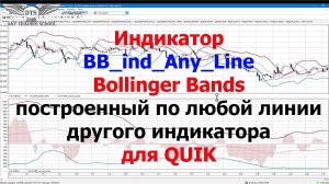 Индикатор Bollinger Bands построенный по другому индикатору в QUIK