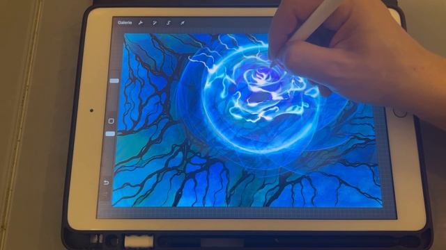 Урок рисования. Из алгоритма АСО нейрографика создаем нейроарт. Рисуем в Procreate