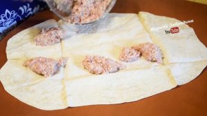 ПИРОГ из ЛАВАША С ФАРШЕМ в духовке