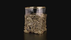 Стакан для виски Дубок (Латунь, стекло)