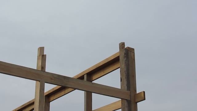 САРАЙ | ХОЗБЛОК своими руками | №4. Сборка и установка торцевых стен смотреть онлайн