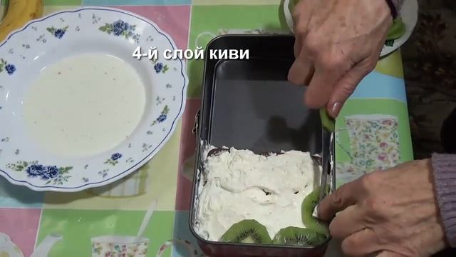 Торт из печенья с творожным кремом без выпечки - домашний торт