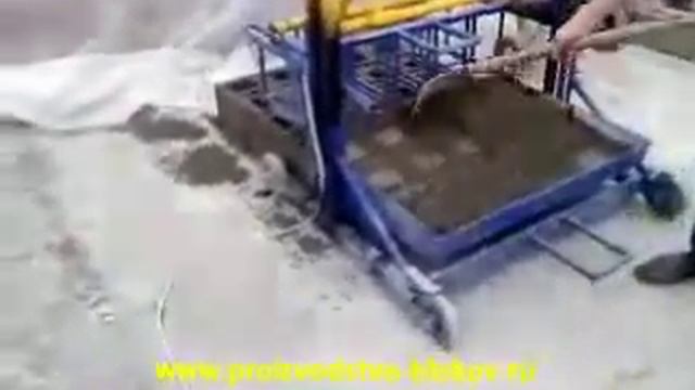 Станок для производства шлакоблоков смотреть онлайн