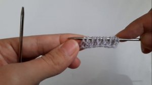 ЭЛАСТИЧНАЯ РЕЗИНКА 1х1 СПИЦАМИ