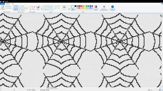ТЫСЯЧА ПАУТИН СОЗДАННЫЕ В ПРОГРАММЕ PAINT смотреть онлайн