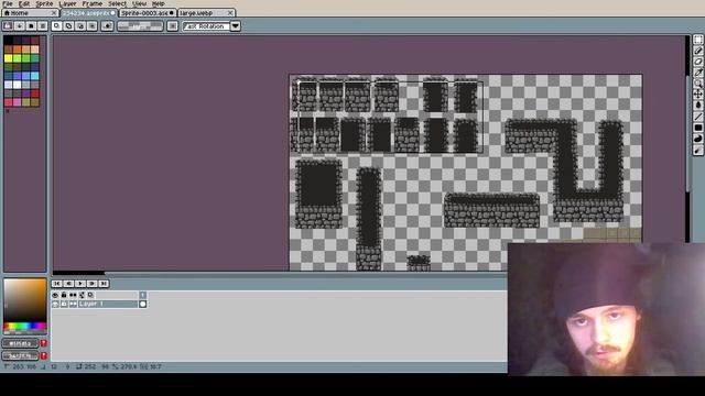 Как рисовать тайл сет | каменные стены и пол pixel art | тайлсет
