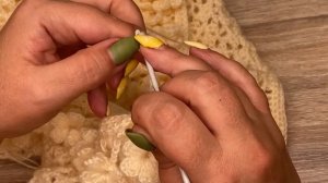 Красивая обвязка края шали крючком !!!!