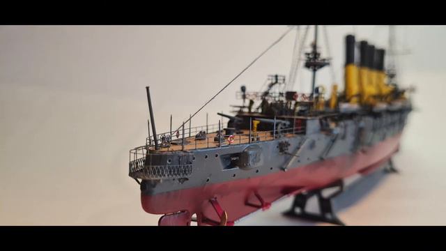 Zvezda Varyag 1:350 + Pe Parts finished model kit ship warship смотреть онлайн