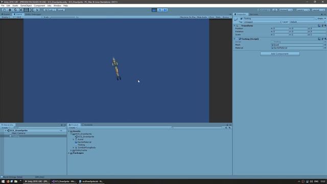 Draw a Sprite with ECS in Unity 2019