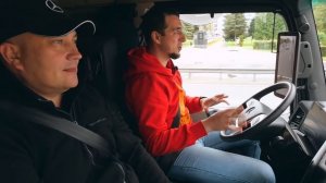 MERCEDES ACTROS - ЕДЕМ на ФУРЕ БУДУЩЕГО: АВТОПИЛОТ и КАМЕРЫ вместо зеркал/Мерседес Актрос тест-драй