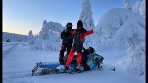 Поездка в Кандалакшу 2021. В горах на снегоходах.