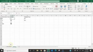 Stylish Attendance Tracker with Symbols in Excel