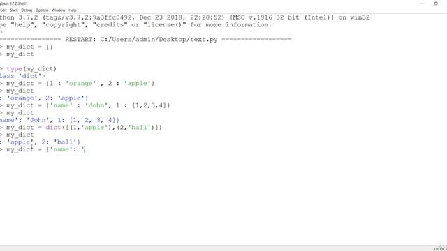 Data Structure Dictionary in python | hacking with python | HackVenom