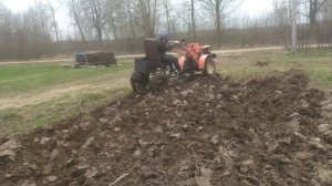 Мотоблок Кентавр 10 81д с адаптером.