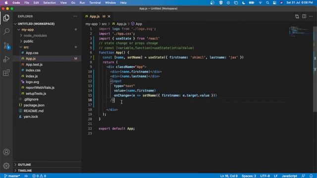 React Hooks Tutorial -2 - useState with object смотреть онлайн