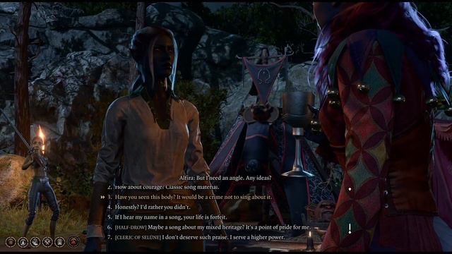 Baldur's Gate 3 - Half-drow special dialogue with Alfira смотреть онлайн