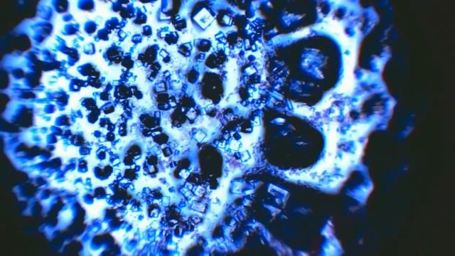 1 Кристаллы повареной соли под микроскопом смотреть онлайн