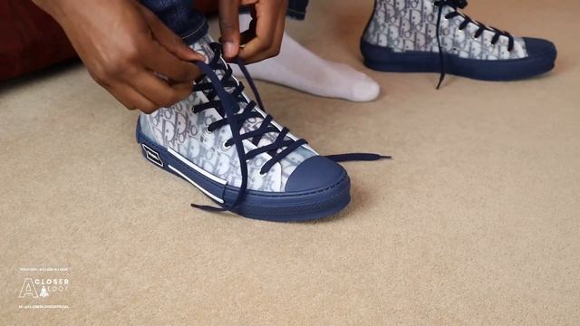 Dior Oblique B23 High Top Sneaker Review смотреть онлайн