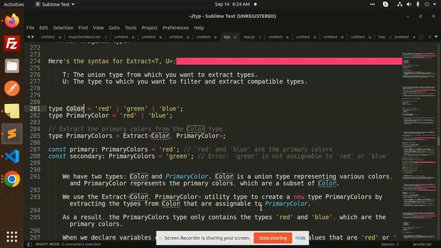 Typescript Tutorial #58 Built-in Generics Extract utility type in TypeScript