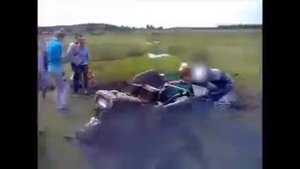 Утопили мотоблок "Зубр"