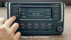 Обзор штатной магнитолы Volkswagen RCN 210