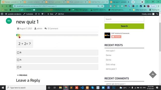 Wp quiz pro plugin || WordPress quiz plugin free download