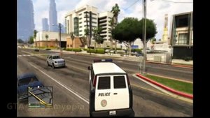 GTA 5 угнать полицейский фургон тихо Дорожные шипы to steal the police van quietly Spike strips