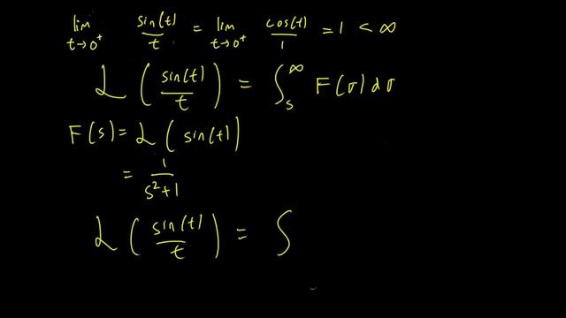 7.4 Laplace transform integration formula example смотреть онлайн
