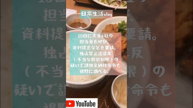 損保4社に資料要請？独占禁止法？違反？ #vlogger #ニュース #就活生 #日常 #日常生活 #時事問題 #独身 #経済 #経済対策 #独占禁止法#損保ジャパン #東京海上＃三井住友海上