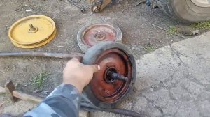 Опорные колёса на сцепку минитрактора