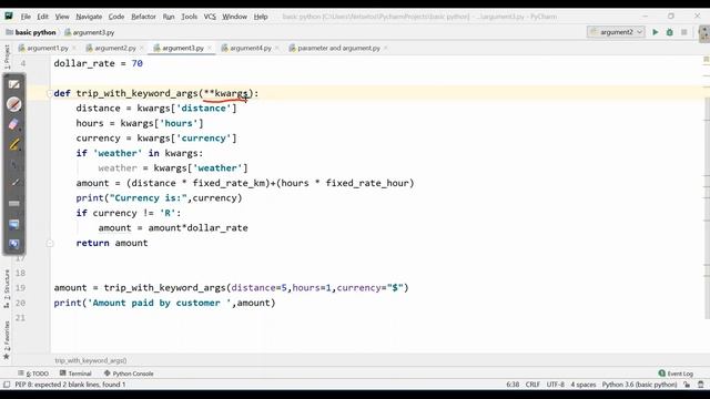 Python for Beginners Part-38 |  Default argument, Keyword arguments, Arbitrary Arguments.