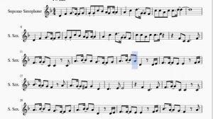 Soprano Sax Sheet Music: How to play A Cruel Angel's Thesis