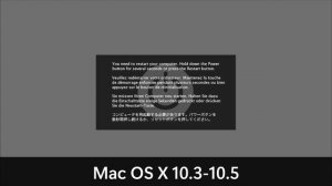 macOS Kernel Panic History
