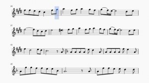 Снег кружится, летает... М.Танич - Л.Козлова. Ноты для альт саксофона