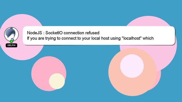 NodeJS : SocketIO connection refused смотреть онлайн