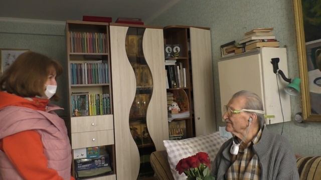 ГБУК СК «СКМИИ» поздравил с 75-летним юбилеем Победы художника-фронтовика В.А. Шегедина