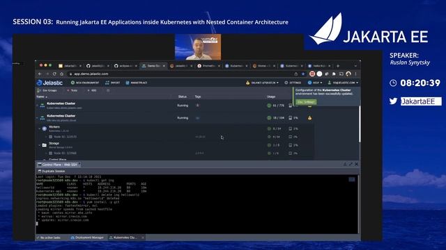 Running Jakarta EE Applications inside Kubernetes with Nested Container Architecture | J1 Live 2021 смотреть онлайн