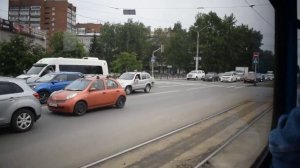 Трамвай МТТЧ-1054 (Tatra T3SU КВР). Покатушки по Барнаулу.