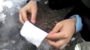 Эксперимент:как растворить лёд?