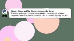 Django : Django and Php Sites on single Apache Server