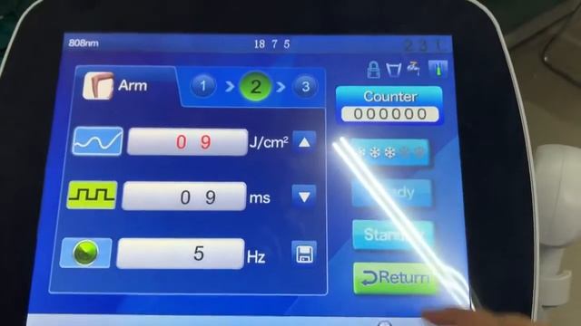 FG2000B  Диодный лазер.  Настройки охлаждения. смотреть онлайн