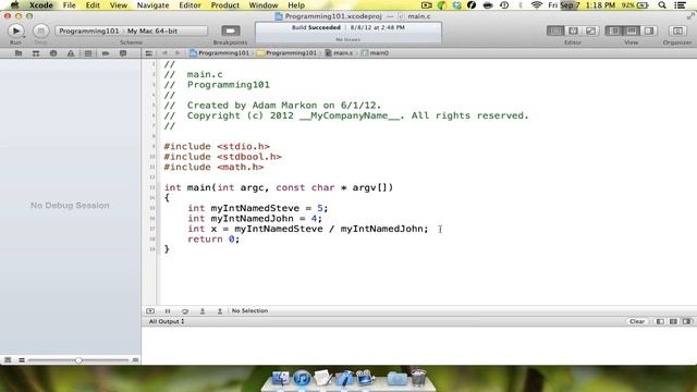 Programming 101-7 -- Variables, White Space, and more, Oh My!